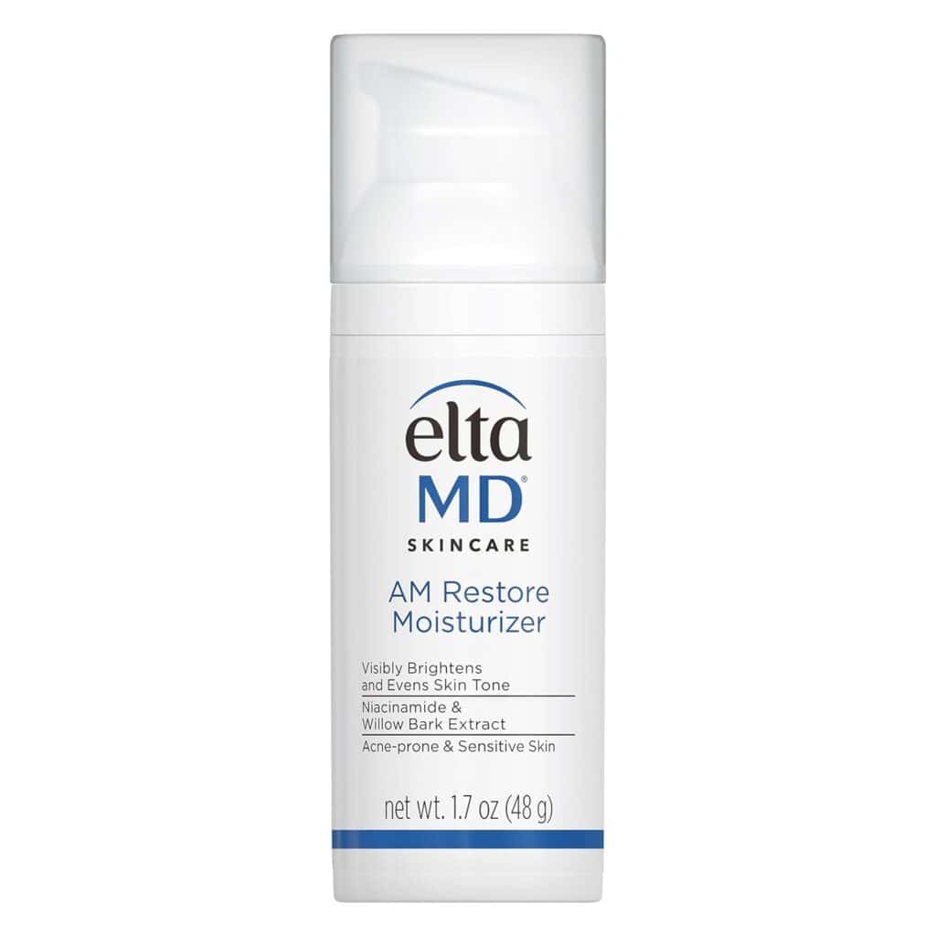 EltaMD AM Restore Facial Moisturizer Lotion Oil Free Face Moisturizer with Hyaluronic Acid